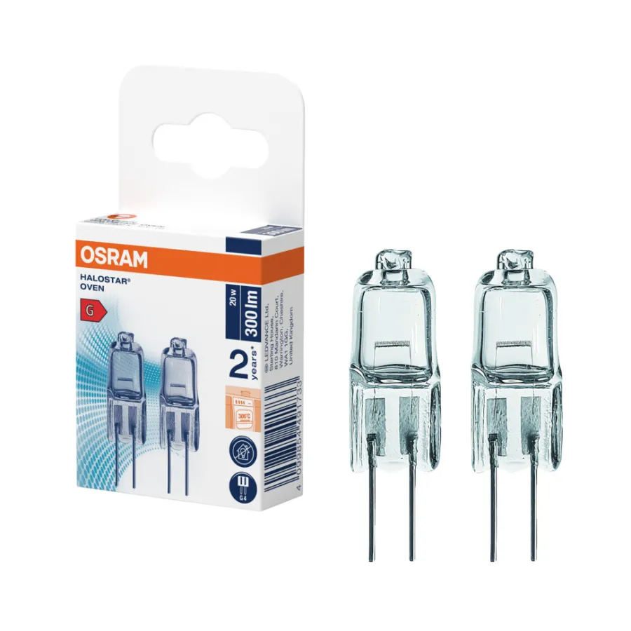 Glødepærer^Osram ovnspære G4 20 W 2-pk.