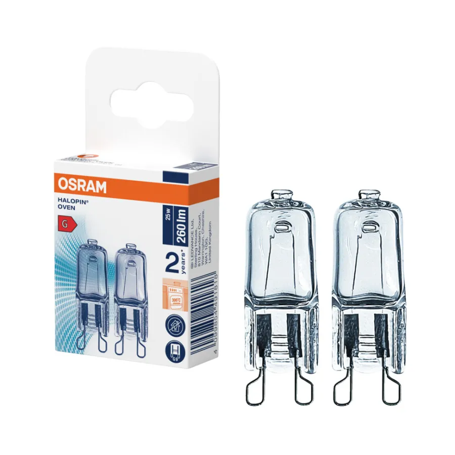 Glødepærer^Osram ovnspære G9 25 W 2-pk.