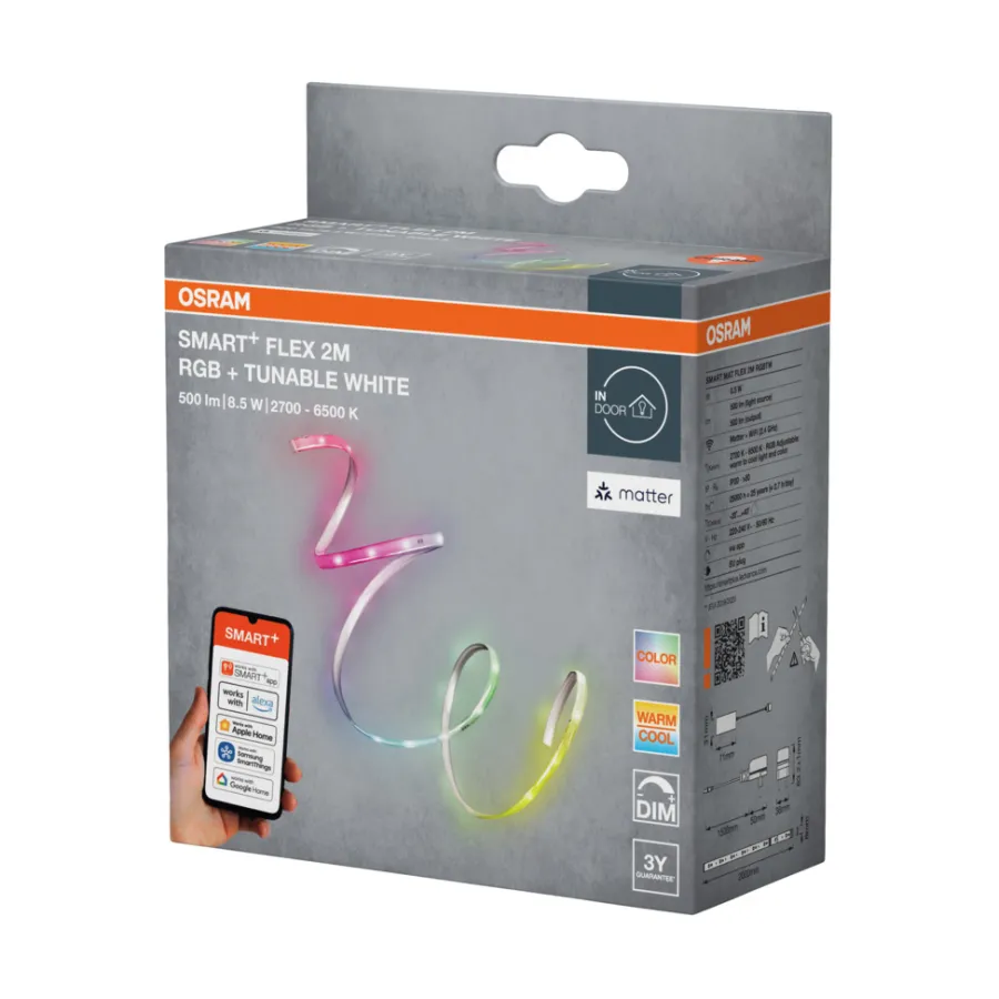 Smartpærer|Led-Lister^Osram SMART+ LED-list 2 meter Hvit