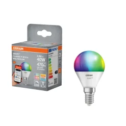 Led-Pærer|Smartpærer^Osram SMART+ RGB+TW kronepære E14 4,9 W