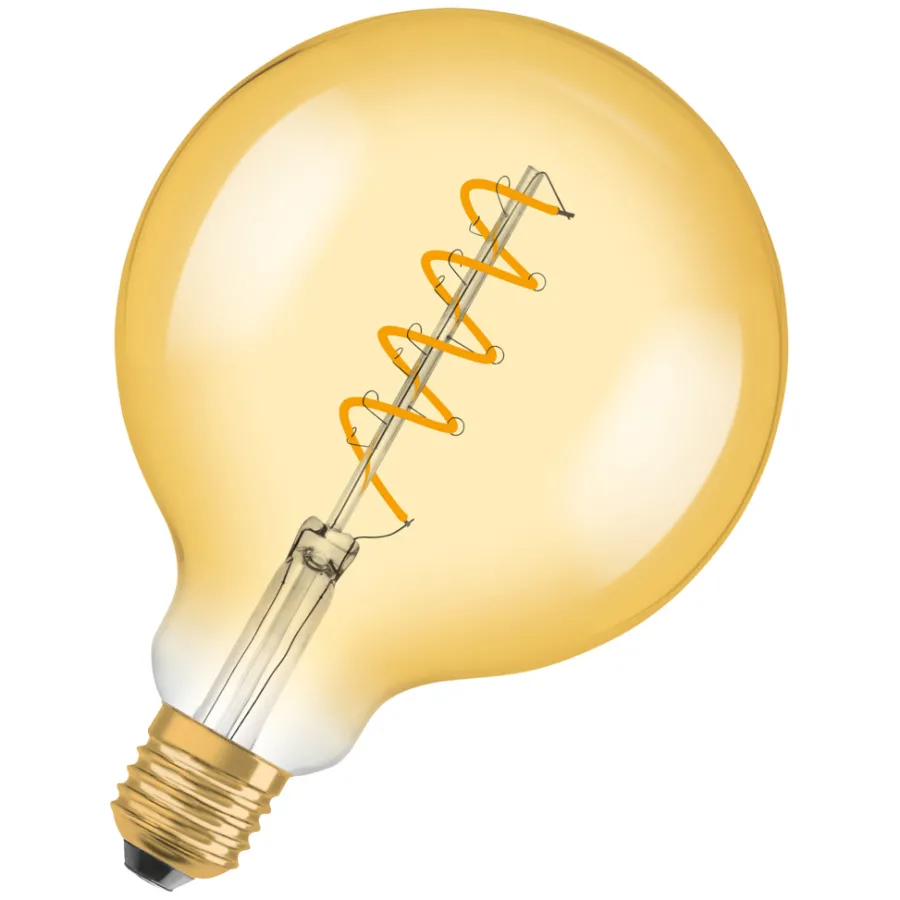 Led-Pærer^Osram Vintage 1906 LED-pære globe 4 W E27