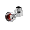 Vvs-Artikler^ Overgangssett 1/2" x 3/8" krom