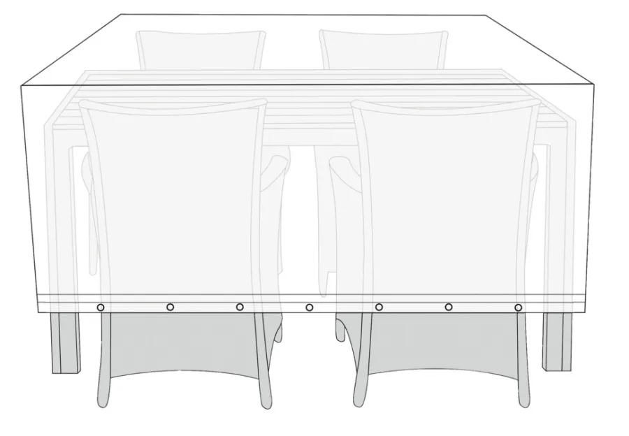 Overtrekk Til Parasoller & Hagemøbler^Sunlife Overtrekk til hagemøbelsett L170 x B130 x H85 cm -