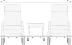 Overtrekk Til Parasoller & Hagemøbler^Sunlife Overtrekk til hagemøbelsett L170 x B130 x H85 cm -