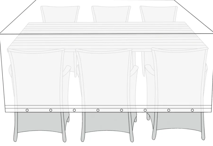 Overtrekk Til Parasoller & Hagemøbler^Sunlife Overtrekk til hagemøbelsett L220 x B130 x H85 cm - ®