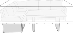 Overtrekk Til Parasoller & Hagemøbler^Sunlife Overtrekk til loungemøbelsett L300xB145xH100 cm -
