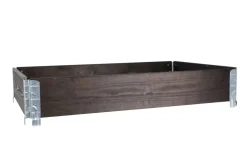 Plantebord & Høybed^ Pallekarm svart 120 x 80 cm