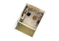 Hytter & Boder^Palmako hytte Kristian 12,6 m² 360 x 360 cm