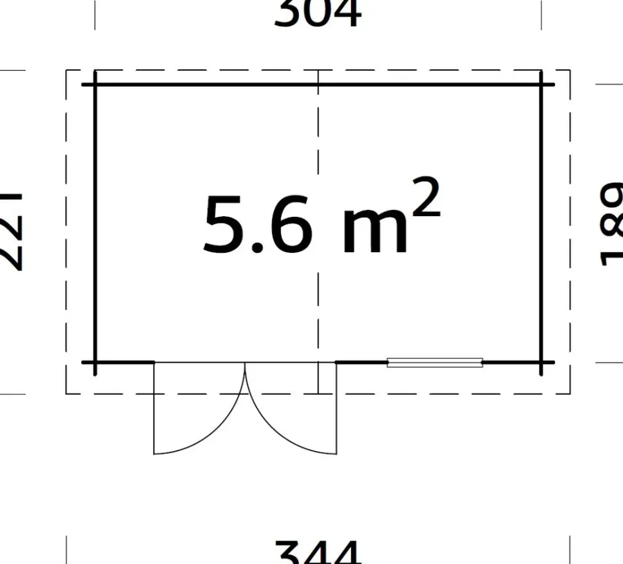 Redskapsboder|Hytter & Boder^Palmako redskapsbod Lotta 5,6 m² 320 x 205 cm