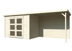 Redskapsboder|Hytter & Boder^Palmako redskapsbod m/pergola Alma 560 x 184 cm
