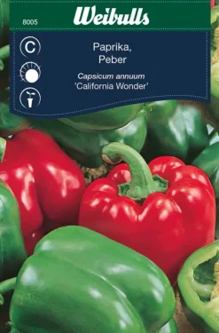 Frø^Weibulls Paprika "California Wonder"