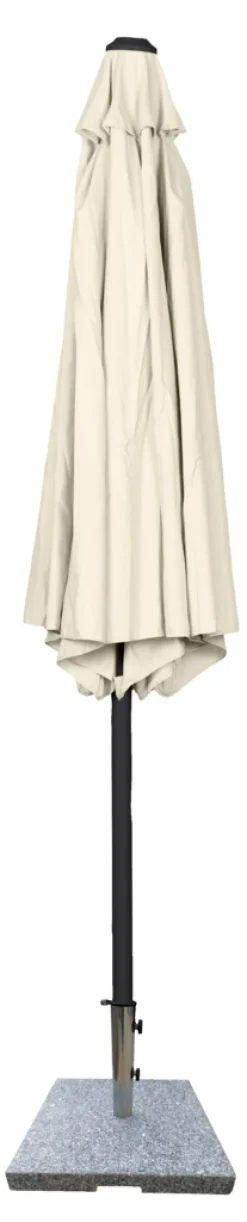 Sesongavslutning|Parasoller Og Markiser^Sunlife Parasoll Arizona beige m/sveiv og tilt Ø300 - ® Beige duk og svart stang