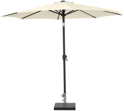 Sesongavslutning|Parasoller Og Markiser^Sunlife Parasoll Arizona beige m/sveiv og tilt Ø300 - ® Beige duk og svart stang