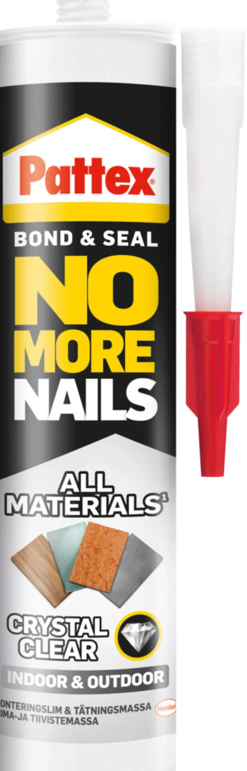 Monteringslim^Pattex No More Nails Crystal monteringslim 290 ml