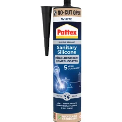 Silikon^Pattex sanitærsilikon 280 ml Hvit