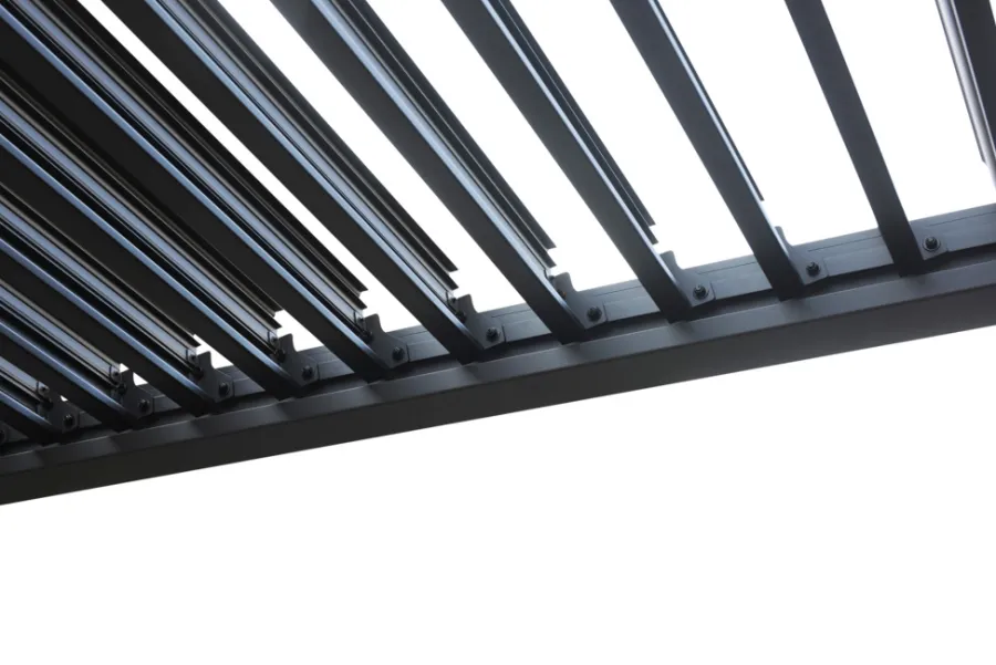 Paviljonger & Partytelt^ Pergola 3 x 3 x 2,3 meter mørkegrå Mørkegrå RAL 7022