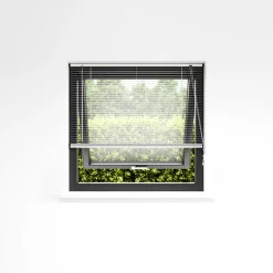 Rullegardiner^ Persienne aluminium 140 x 130 cm Hvit