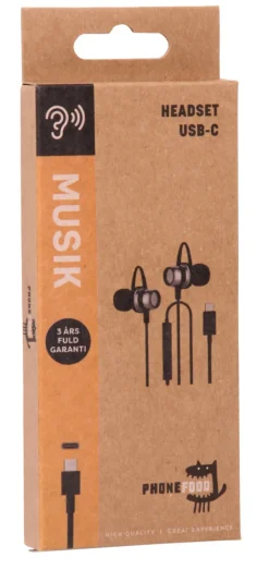 Lyd & Tilbehør Til Mobiltelefoner^PhoneFood headset med USB-C