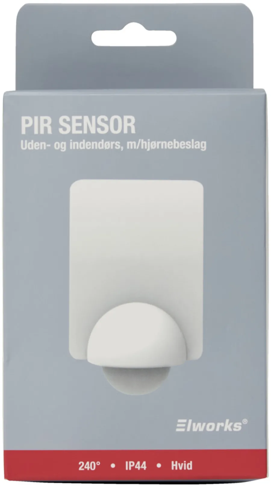 Sensorer^Elworks PIR-sensor 240° innendørs/utendørs – Hvit