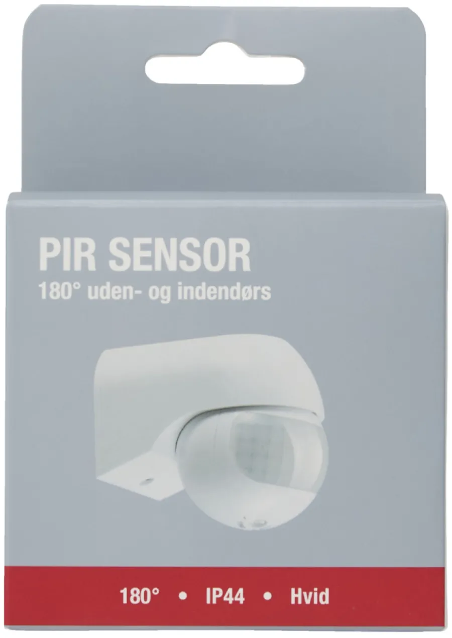 Sensorer^Elworks PIR-sensor 180° innendørs/utendørs – Hvit
