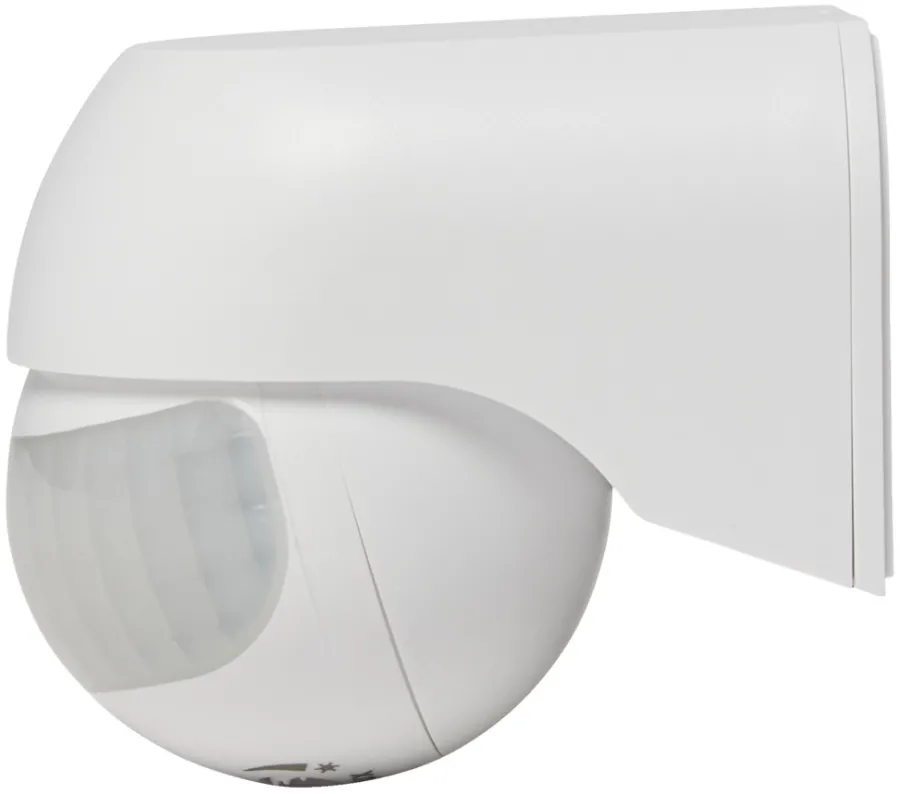 Sensorer^Elworks PIR-sensor 180° innendørs/utendørs – Hvit