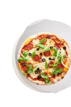 Grilltilbehør|Pizzaovn & Tilbehør^Grillexpert Pizzastein Ø38 cm med alubakeplate -