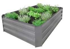 Plantebord & Høybed^Gardenlife Land Plantekasse galvanisert modell Easy M u/bunn