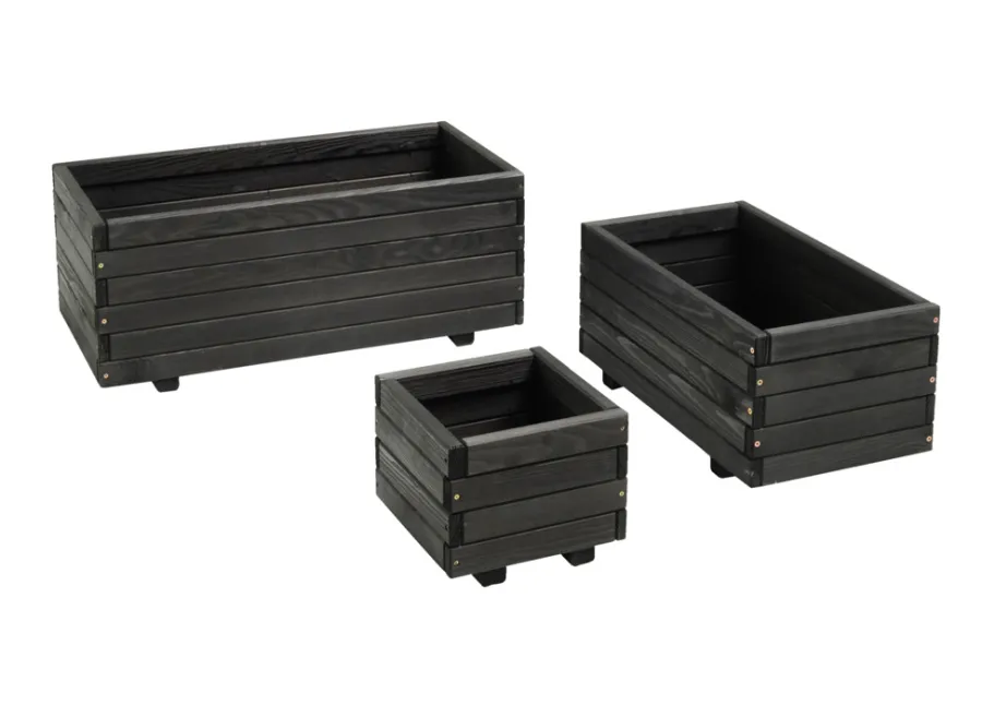 Krukker|Plantebord & Høybed^ Plantekassesett 3 stk.