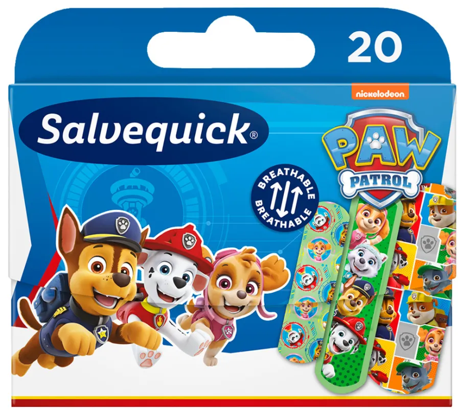 Personlig Pleie^Salvequick Plaster Paw Patrol 20 stk. - Finger