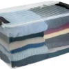 Oppbevaring^Plast1 oppbevaringsboks m/lokk klar - SystemBox 80