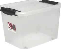 Oppbevaring^Plast1 oppbevaringsboks m/lokk klar - SystemBox 60