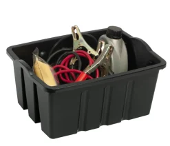 Oppbevaring^Plast1 stablekasse svart StackBox 13