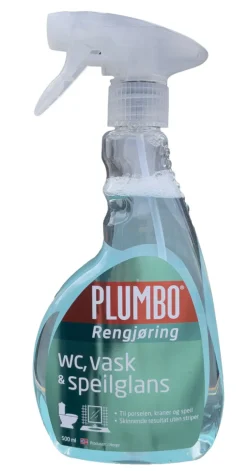 Rengjøringsmidler^Plumbo WC, vask og speilrens 0,5 liter