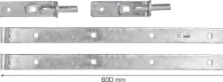 Grep & Hengsler^Home it Porthengsel galvanisert 40 x 600 mm