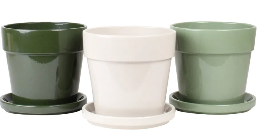 Krukker^Scan-Pot Potte Calima Ø28 cm Grønn/grå