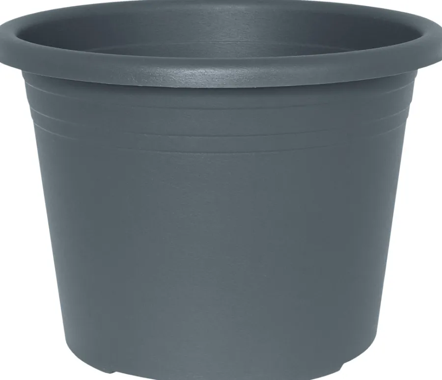 Krukker^ Potte Cylindro plast Ø30 cm Grå