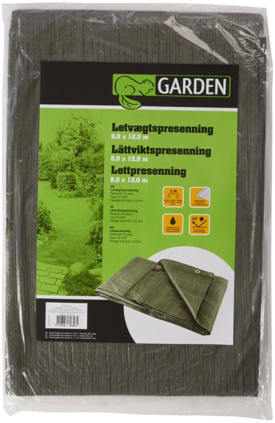 Presenninger^Garden Presenning 800 x 1200 cm 96 m² - ® Grønn