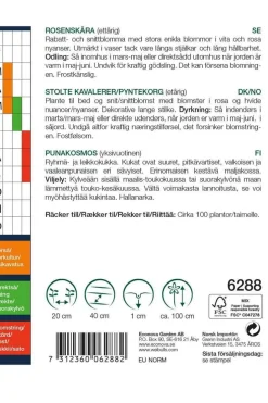 Frø^Weibulls Pyntekorg - Mix Rosa og hvite nyanser