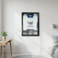 Bilderammer|Supporterutstyr^ Ramme til fotballdrakt og autografer 80 x 60 x 3 cm