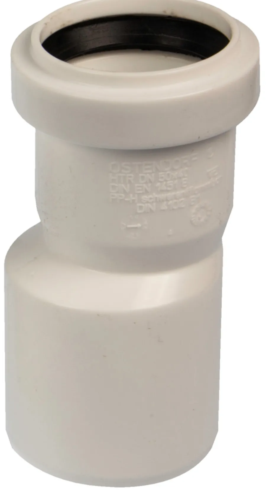 Avløpsrør^ Reduksjonsrør hvit 40 mm x 32 mm