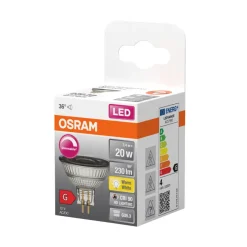 Led-Pærer^Osram Reflektorpære LED 3,4 W GU5,3 Varmhvit