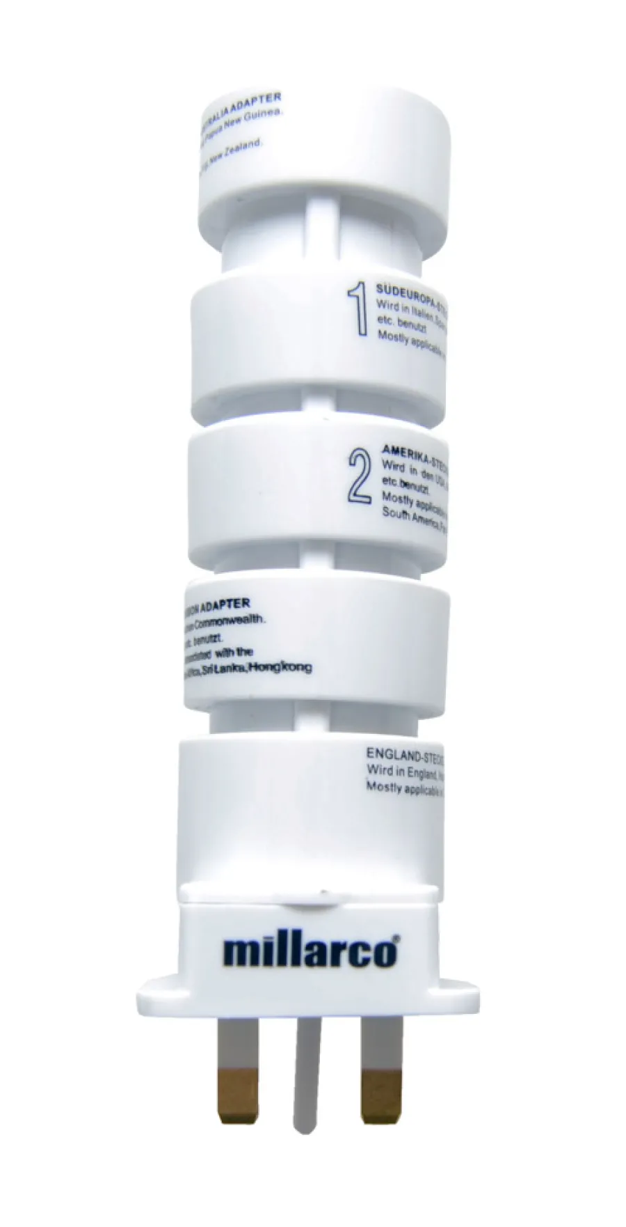 Reiseartikler^ Reiseadapter 5-i-1