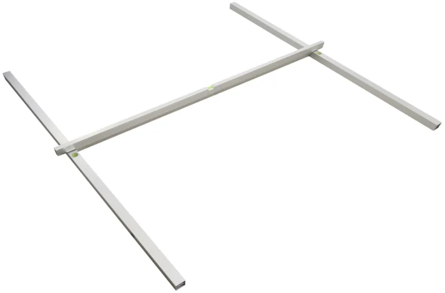Tilbehør Til Anlegg^Probuilder Rettholtsett aluminium 3 deler 2 meter -