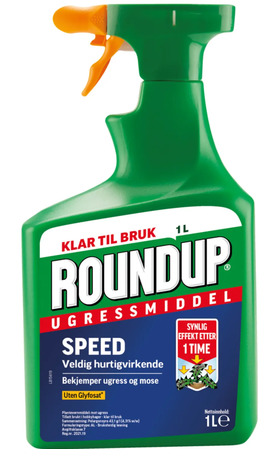 Ugressmidler^Roundup Speed ugressmiddel 1 liter