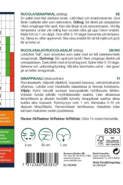 Frø^Weibulls Ruccolasalat