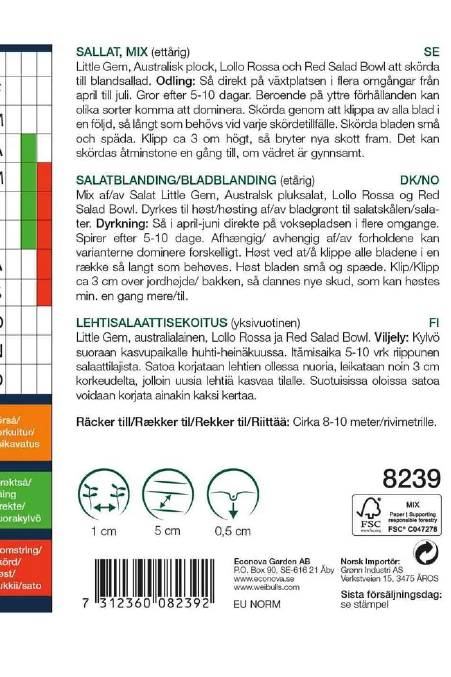Frø^Weibulls Salatblanding 'Baby Leaf'