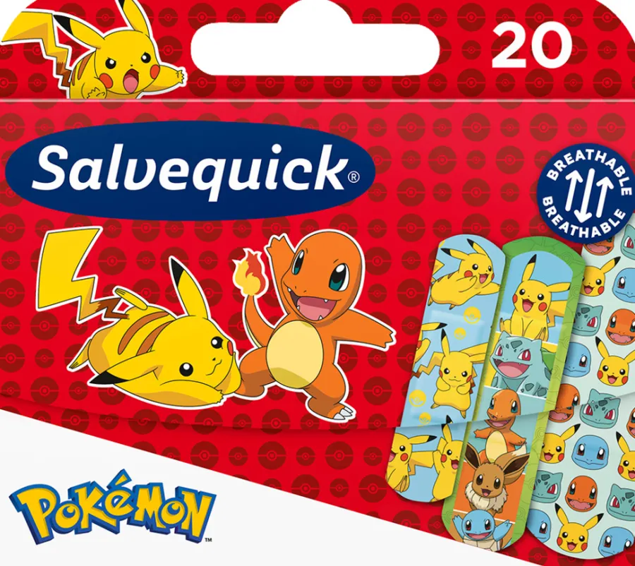 Personlig Pleie^Salvequick barneplaster Pokémon 20 stk.
