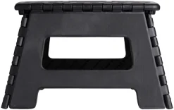 Campingutstyr|Trappestiger^ Sammenleggbar krakk 32 x 25 x 22 cm Svart
