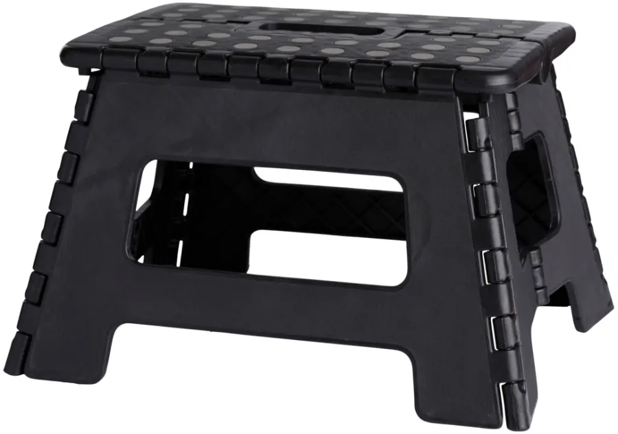 Campingutstyr|Trappestiger^ Sammenleggbar krakk 32 x 25 x 22 cm Svart