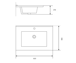 Baderomsinnredning|Servanter^REN Servant Deluxe 60 cm NR11 - Hvit